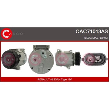Compresor, aire acondicionado - CASCO CAC71013AS