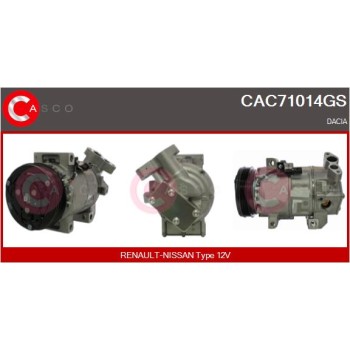 Compresor, aire acondicionado - CASCO CAC71014GS