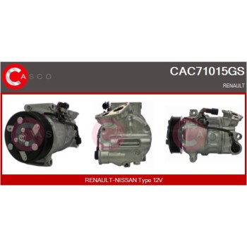 Compresor, aire acondicionado - CASCO CAC71015GS