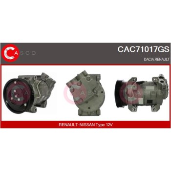 Compresor, aire acondicionado - CASCO CAC71017GS