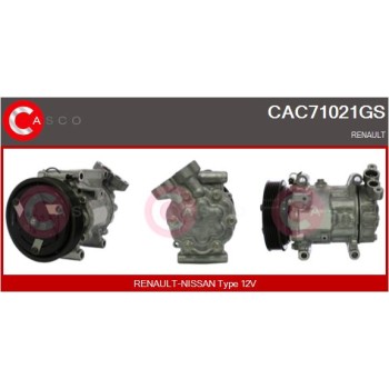 Compresor, aire acondicionado - CASCO CAC71021GS