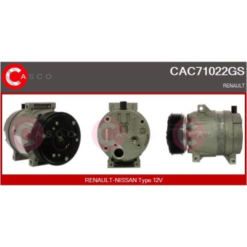 Compresor, aire acondicionado - CASCO CAC71022GS