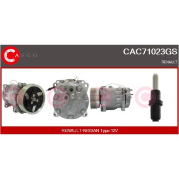 Compresor, aire acondicionado - CASCO CAC71023GS