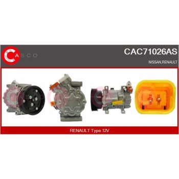 Compresor, aire acondicionado - CASCO CAC71026AS