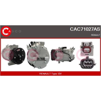 Compresor, aire acondicionado - CASCO CAC71027AS