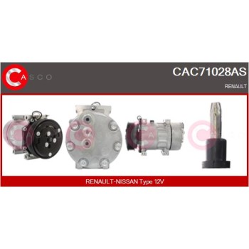 Compresor, aire acondicionado - CASCO CAC71028AS