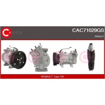 Compresor, aire acondicionado - CASCO CAC71029GS