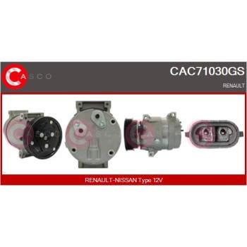 Compresor, aire acondicionado - CASCO CAC71030GS