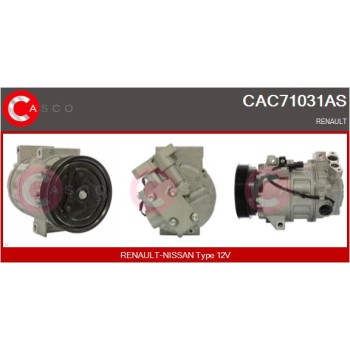 Compresor, aire acondicionado - CASCO CAC71031AS