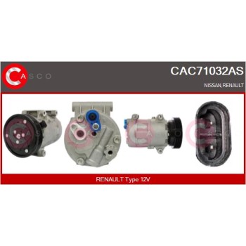 Compresor, aire acondicionado - CASCO CAC71032AS