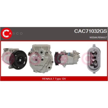 Compresor, aire acondicionado - CASCO CAC71032GS