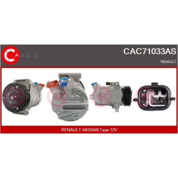 Compresor, aire acondicionado - CASCO CAC71033AS