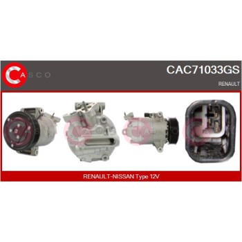 Compresor, aire acondicionado - CASCO CAC71033GS