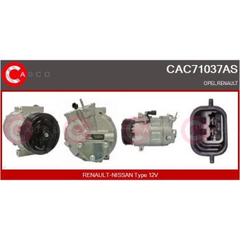 Compresor, aire acondicionado - CASCO CAC71037AS