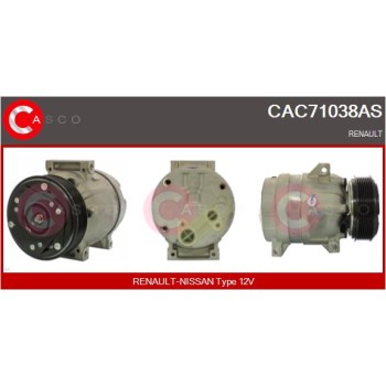 Compresor, aire acondicionado - CASCO CAC71038AS