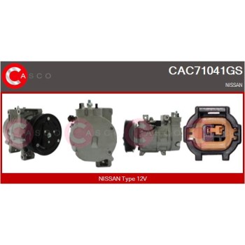 Compresor, aire acondicionado - CASCO CAC71041GS