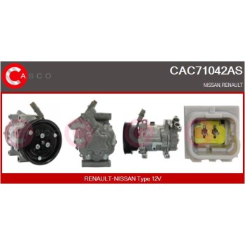 Compresor, aire acondicionado - CASCO CAC71042AS