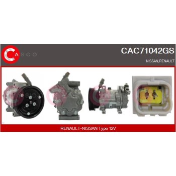 Compresor, aire acondicionado - CASCO CAC71042GS