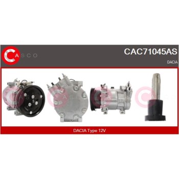 Compresor, aire acondicionado - CASCO CAC71045AS