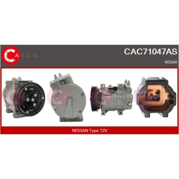 Compresor, aire acondicionado - CASCO CAC71047AS
