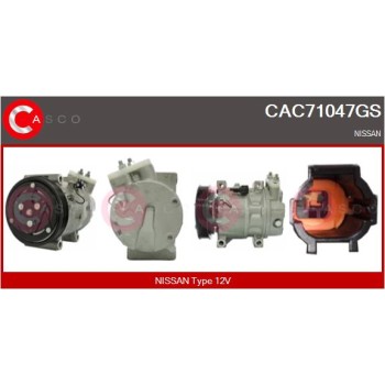 Compresor, aire acondicionado - CASCO CAC71047GS