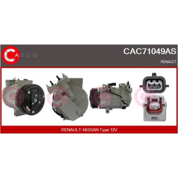 Compresor, aire acondicionado - CASCO CAC71049AS