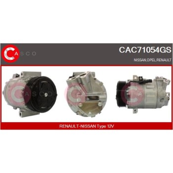 Compresor, aire acondicionado - CASCO CAC71054GS