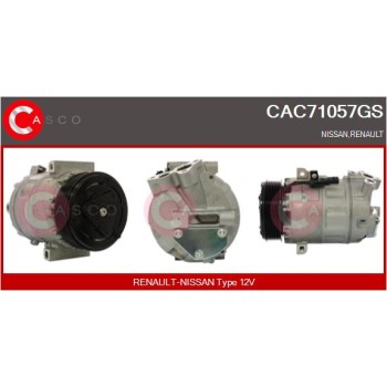 Compresor, aire acondicionado - CASCO CAC71057GS
