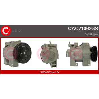 Compresor, aire acondicionado - CASCO CAC71062GS