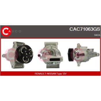 Compresor, aire acondicionado - CASCO CAC71063GS