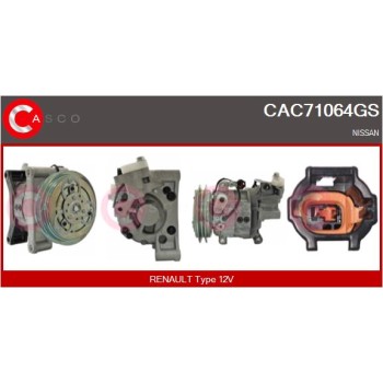 Compresor, aire acondicionado - CASCO CAC71064GS