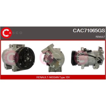 Compresor, aire acondicionado - CASCO CAC71065GS
