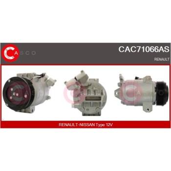 Compresor, aire acondicionado - CASCO CAC71066AS