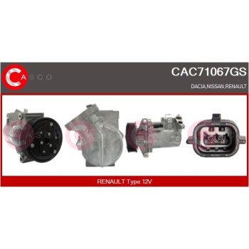Compresor, aire acondicionado - CASCO CAC71067GS