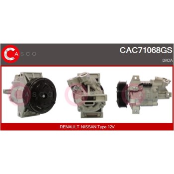 Compresor, aire acondicionado - CASCO CAC71068GS