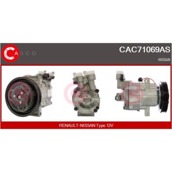 Compresor, aire acondicionado - CASCO CAC71069AS