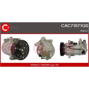 Compresor, aire acondicionado - CASCO CAC71071GS