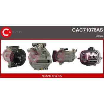 Compresor, aire acondicionado - CASCO CAC71078AS