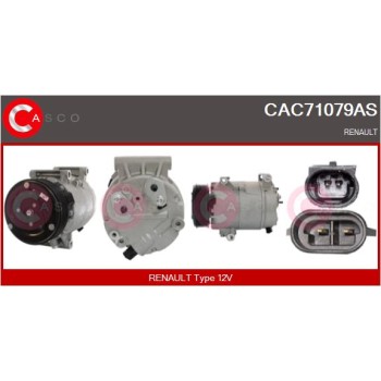 Compresor, aire acondicionado - CASCO CAC71079AS