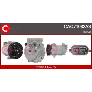 Compresor, aire acondicionado - CASCO CAC71082AS