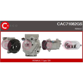 Compresor, aire acondicionado - CASCO CAC71082GS
