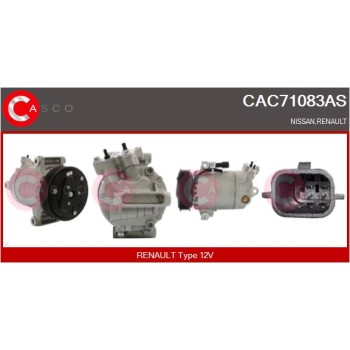 Compresor, aire acondicionado - CASCO CAC71083AS