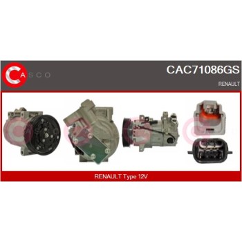 Compresor, aire acondicionado - CASCO CAC71086GS