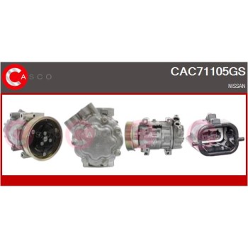 Compresor, aire acondicionado - CASCO CAC71105GS