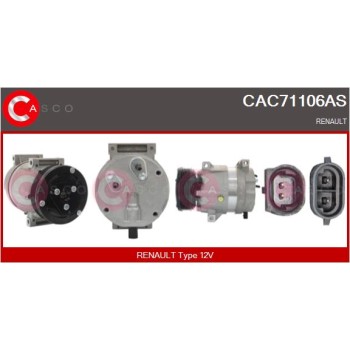 Compresor, aire acondicionado - CASCO CAC71106AS