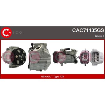 Compresor, aire acondicionado - CASCO CAC71135GS
