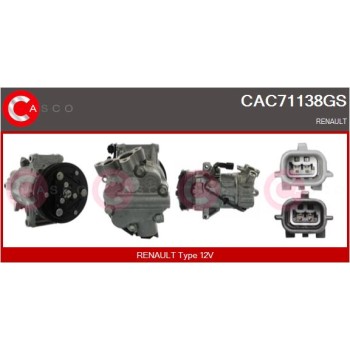Compresor, aire acondicionado - CASCO CAC71138GS