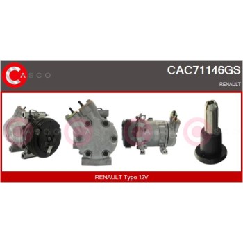 Compresor, aire acondicionado - CASCO CAC71146GS