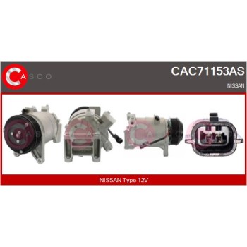 Compresor, aire acondicionado - CASCO CAC71153AS