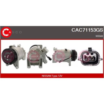 Compresor, aire acondicionado - CASCO CAC71153GS